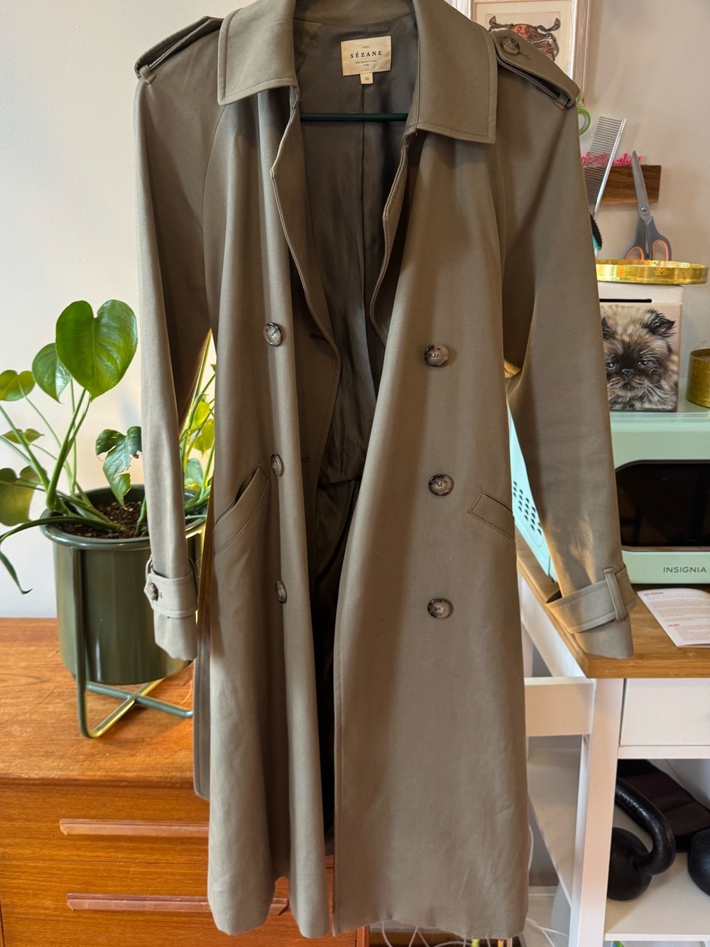 Sezane Scott trench coat 32